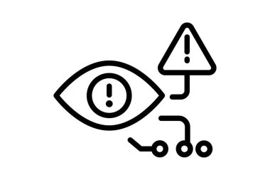 Siber Risk İncelemesi, vektör, piksel mükemmel, illüstratör dosyası