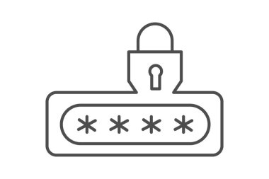 Parola Kasası, vektör, piksel mükemmel, illüstratör dosyası