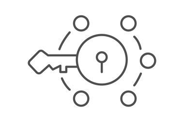 Güvenlik Token, vektör, piksel mükemmel, illüstratör dosyası