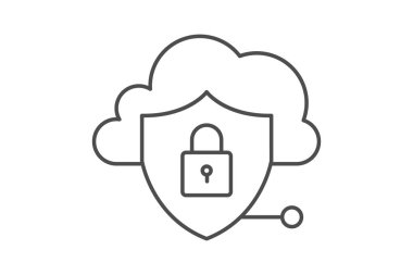 Data Lake Güvenlik, vektör, piksel mükemmel, illüstratör dosyası