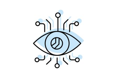 Siber Adli Tıp, vektör, piksel mükemmel, illüstratör dosyası