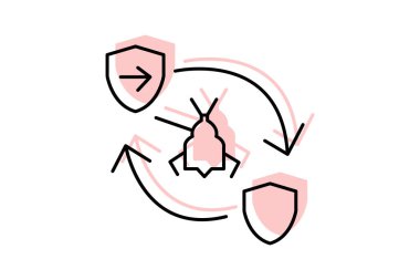 Sıfır Gün Kullanımı, vektör, piksel mükemmel, illüstratör dosyası