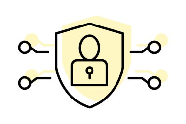 Güvenlik simülatörü, vektör, piksel mükemmel, resimleyici dosyası