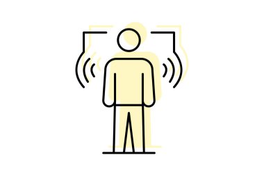 Duruş Tarayıcı, vektör, piksel mükemmel, illüstratör dosyası