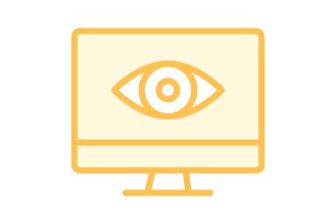 Dark Web Monitor, vektör, piksel mükemmel, illüstratör dosyası