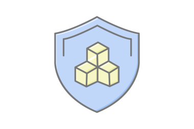 Engelleme zinciri Güvenlik, vektör, piksel mükemmel, illüstratör dosyası