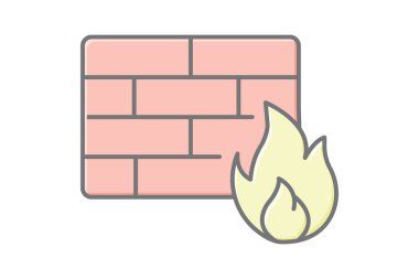 Web Uygulama Firewall, vektör, piksel mükemmel, illüstratör dosyası