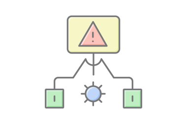 Siber Tehdit Haritası, vektör, piksel mükemmel, illüstratör dosyası