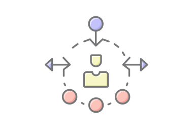 Yönetim Modeli, vektör, piksel mükemmel, illüstratör dosyası