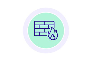 Web Uygulama Firewall, vektör, piksel mükemmel, illüstratör dosyası