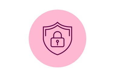 Güvenlik Yaması, vektör, piksel mükemmel, illüstratör dosyası