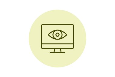 Dark Web Monitor, vektör, piksel mükemmel, illüstratör dosyası