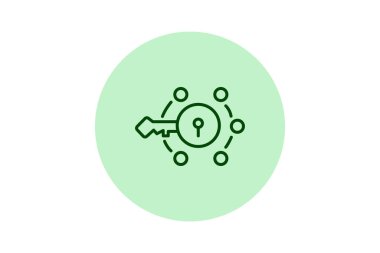 Güvenlik Token, vektör, piksel mükemmel, illüstratör dosyası