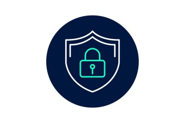 Güvenlik Yaması, vektör, piksel mükemmel, illüstratör dosyası