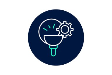 Veri İçgörü Motoru, vektör, piksel mükemmel, illüstratör dosyası