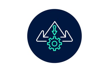 Risk Yönetimi Akış, vektör, piksel mükemmel, illüstratör dosyası