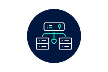 Güvenli Sunucu Odası, vektör, piksel mükemmel, resimleyici dosyası