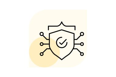 Siber Sigorta, vektör, piksel mükemmel, illüstratör dosyası