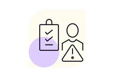 Risk Değerlendirmesi, vektör, piksel mükemmel, illüstratör dosyası