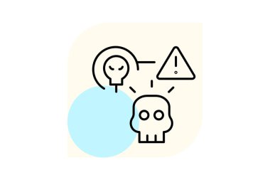 Tehdit Analizi, vektör, piksel mükemmel, illüstratör dosyası