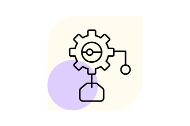 Otomasyon Motoru, vektör, piksel mükemmel, illüstratör dosyası