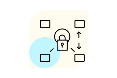 Siber Ölüm Zinciri, vektör, piksel mükemmel, illüstratör dosyası