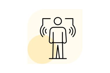 Duruş Tarayıcı, vektör, piksel mükemmel, illüstratör dosyası