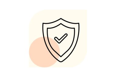 Kalkan İşaretli, vektör, piksel mükemmel, illüstratör dosyası