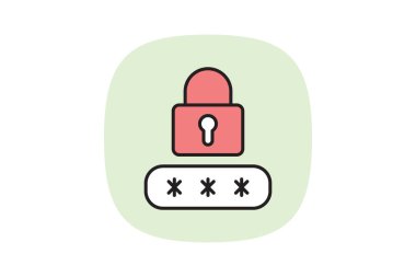 Şifreleme Kilidi, vektör, piksel mükemmel, resimleyici dosyası