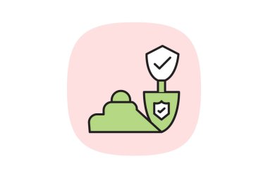 Güvenlik Sandbox, vektör, piksel mükemmel, resimleyici dosyası