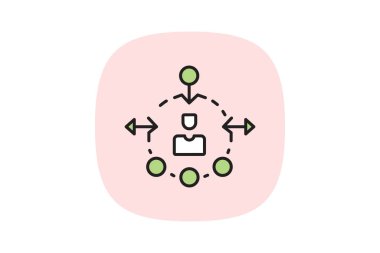 Yönetim Modeli, vektör, piksel mükemmel, illüstratör dosyası