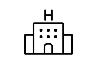 Otel, vektör, piksel mükemmel, illüstratör dosyası