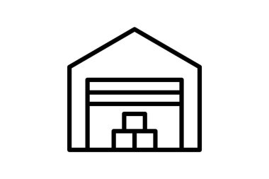 Depo, vektör, piksel mükemmel, çizer dosyası