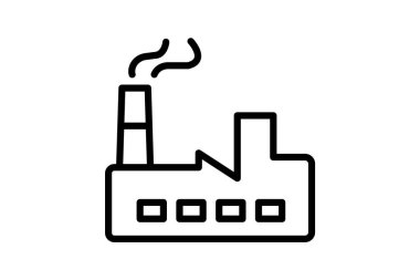 Fabrika, vektör, piksel mükemmel, illüstratör dosyası