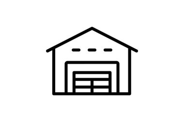 Depolama Tesisi, vektör, piksel mükemmel, illüstratör dosyası