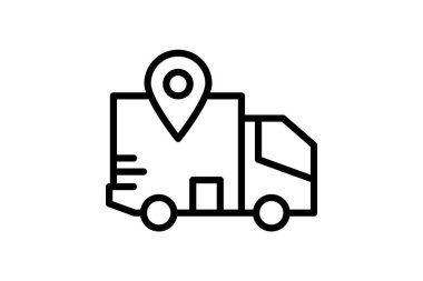 Nakliye Merkezi, vektör, piksel mükemmel, illüstratör dosyası