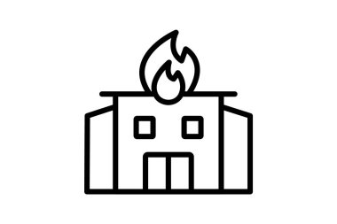 İtfaiye İstasyonu, vektör, piksel mükemmel, illüstratör dosyası