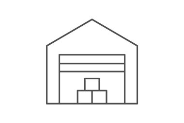 Depo, vektör, piksel mükemmel, çizer dosyası