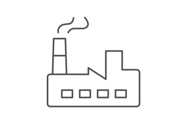Fabrika, vektör, piksel mükemmel, illüstratör dosyası