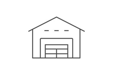 Depolama Tesisi, vektör, piksel mükemmel, illüstratör dosyası