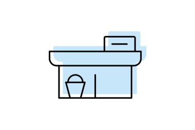 Uygun Depo, vektör, piksel mükemmel, illüstratör dosyası