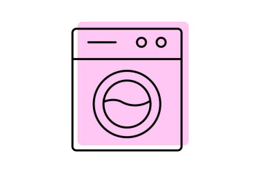 Çamaşırhane, vektör, piksel mükemmel, illüstratör dosyası