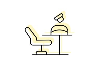 Salon, vektör, piksel mükemmel, illüstratör dosyası