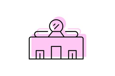 Kitapçı, vektör, piksel mükemmel, illüstratör dosyası