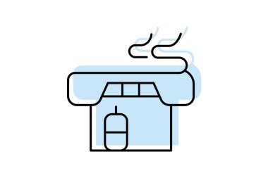 Tütün dükkanı, vektör, piksel mükemmel, illüstratör dosyası