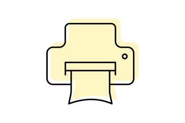 Yazıcı, vektör, piksel mükemmel, illüstratör dosyası