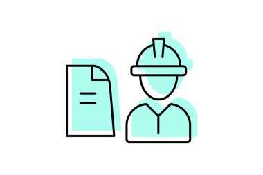 İnşaat Ofisi, vektör, piksel mükemmel, illüstratör dosyası