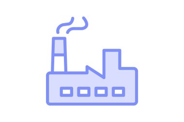 Fabrika, vektör, piksel mükemmel, illüstratör dosyası