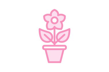 Çiçek, vektör, piksel mükemmel, illüstratör dosyası