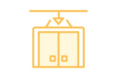 Yük asansörü, vektör, piksel mükemmel, illüstratör dosyası